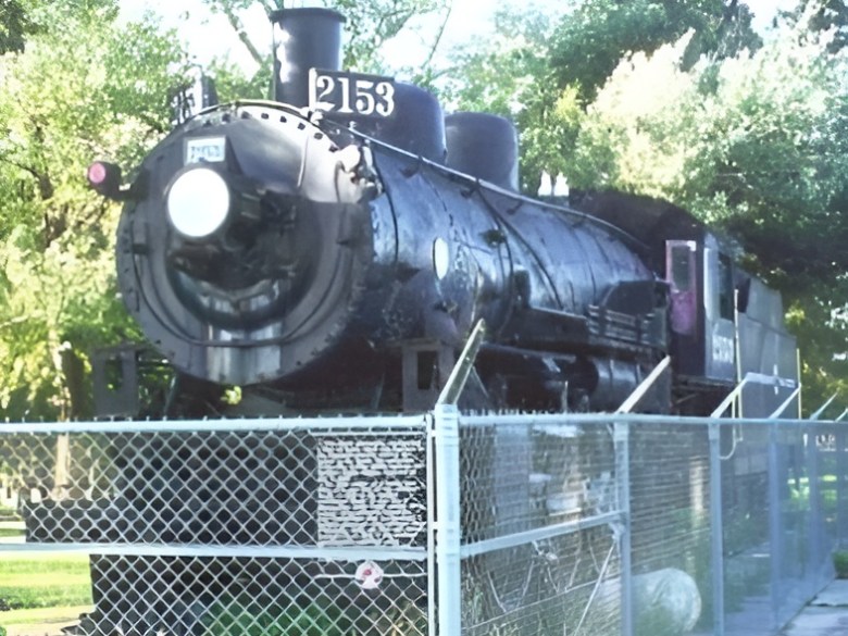 2153 upscaled a train on a steel track