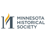Minnesota Historical Society logo with stylized M and flame.